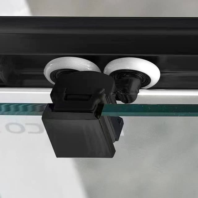 SIGMA SIMPLY BLACK drzwi prysznicowe przesuwne 1200mm, szkło bezpieczne