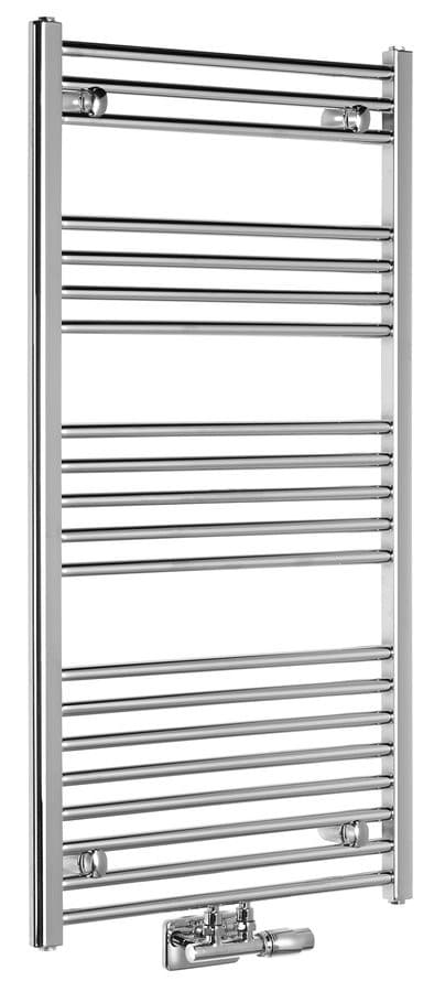 ALYA grzejnik łazienkowy 600x1188mm, Chrom, Podłączenie Środkowe
