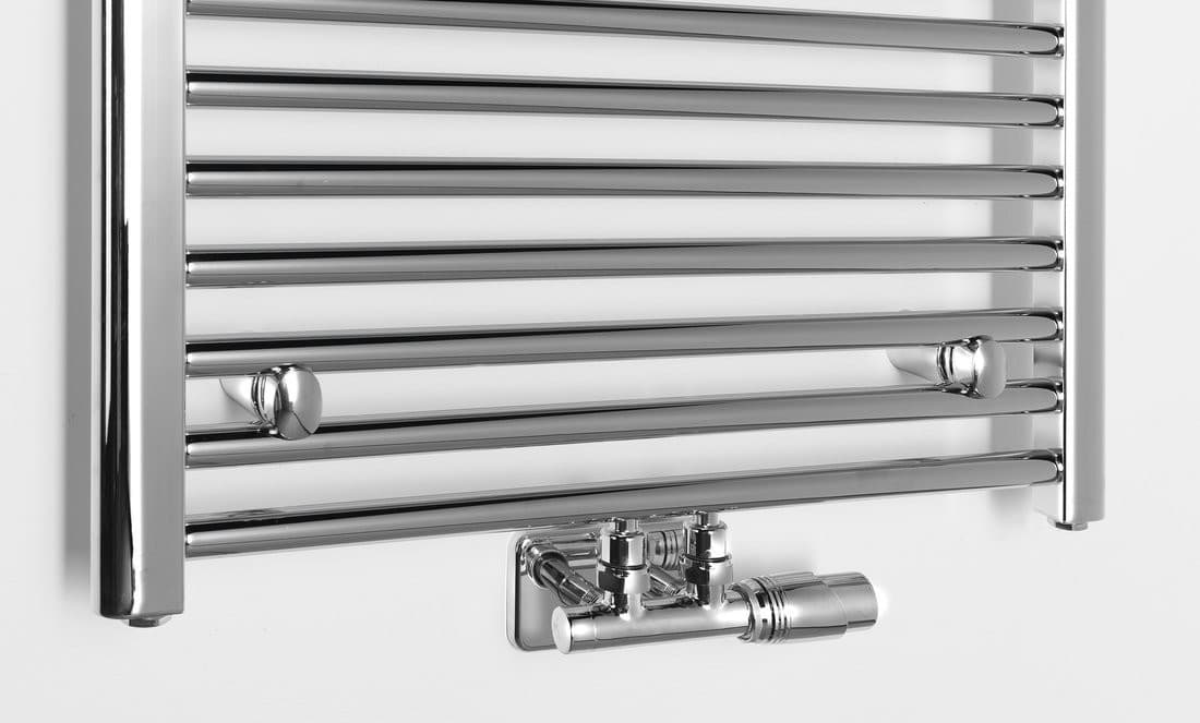 ALYA grzejnik łazienkowy 600x1188mm, Chrom, Podłączenie Środkowe