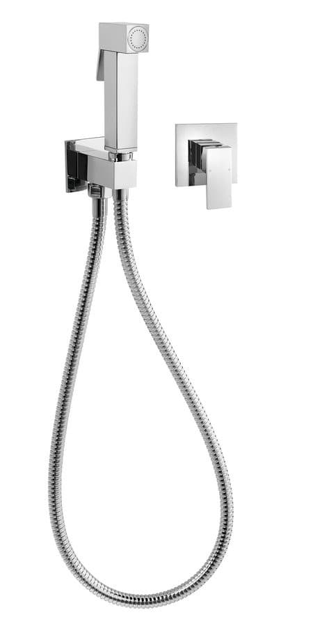 LATUS bateria bidetowa podtynkowa z słuchawką (chrom)