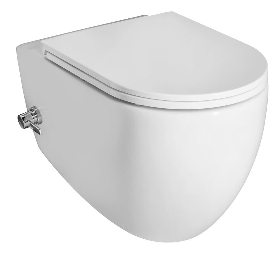 INFINITY CLEANWASH WC wiszące Rimless z dyszą bidetową 36,5x53 cm
