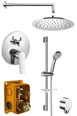 SCHMITZ zestaw prysznicowy z baterią podtynkową, chrom