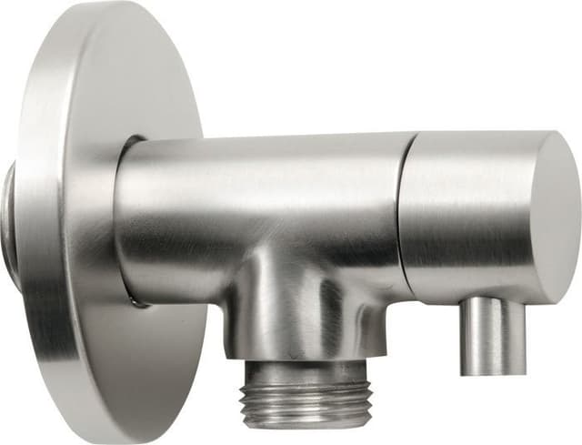 MINIMAL zawór kątowy 1/2"x 3/8", stal nierdzewna do wody ciepłej