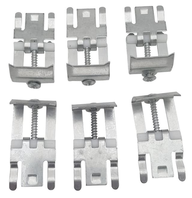 Uchwyty do zlewozmywaków Aqualine, stal nierdzewna (6 szt.)