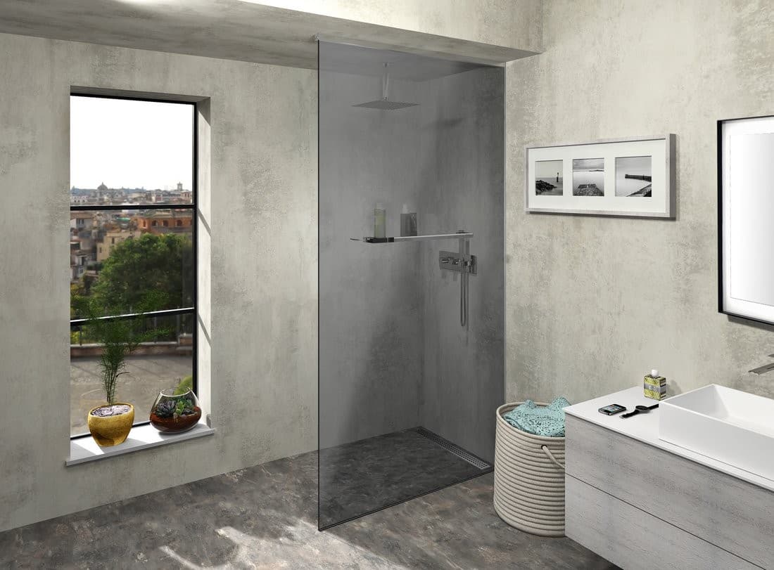 ARCHITEX LINE zestaw do montażu szkła, aluminium polerowane 1200mm