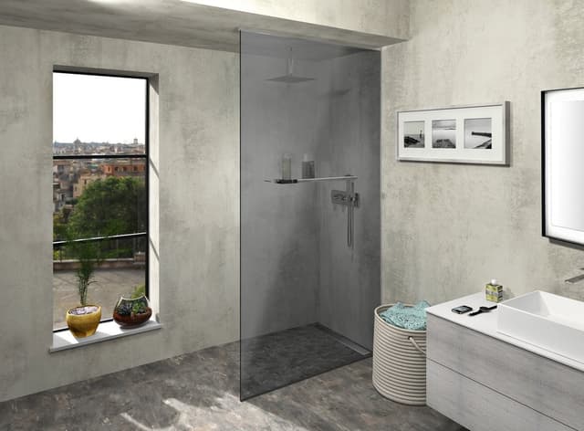 ARCHITEX LINE zestaw do montażu szkła, aluminium polerowane 1200mm