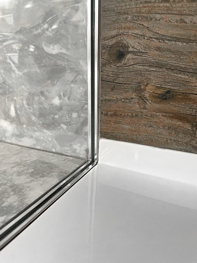 ARCHITEX LINE zestaw do montażu szkła, aluminium polerowane 1200mm