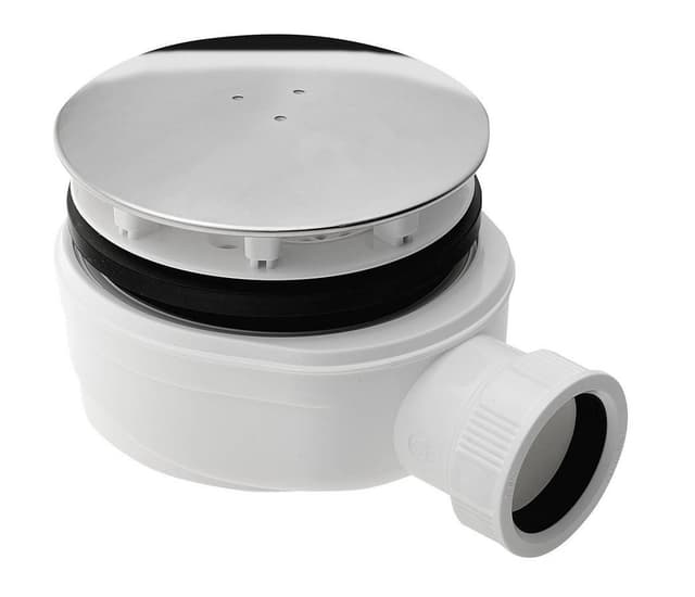 Syfon extra niski do brodzików Ø 90mm, stal nierdzewna