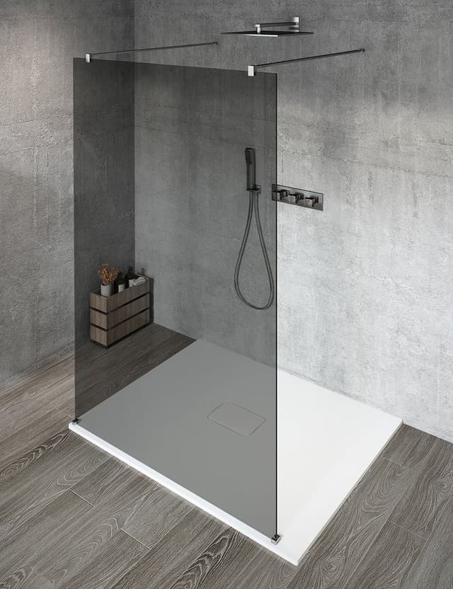 VARIO CHROME kabina prysznicowa Walk-In 1000 mm, szkło dymione