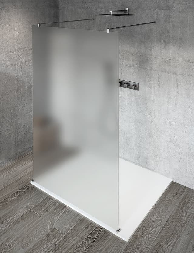 VARIO CHROME kabina prysznicowa Walk-In, szkło matowe 1200 mm