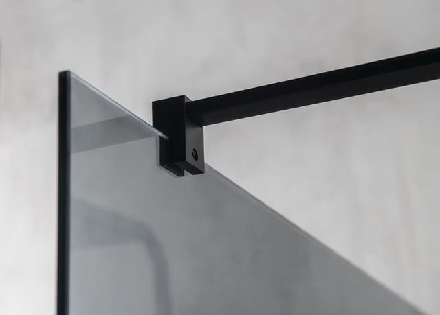 VARIO BLACK kabina prysznicowa Walk-In 1100 mm szkło dymione