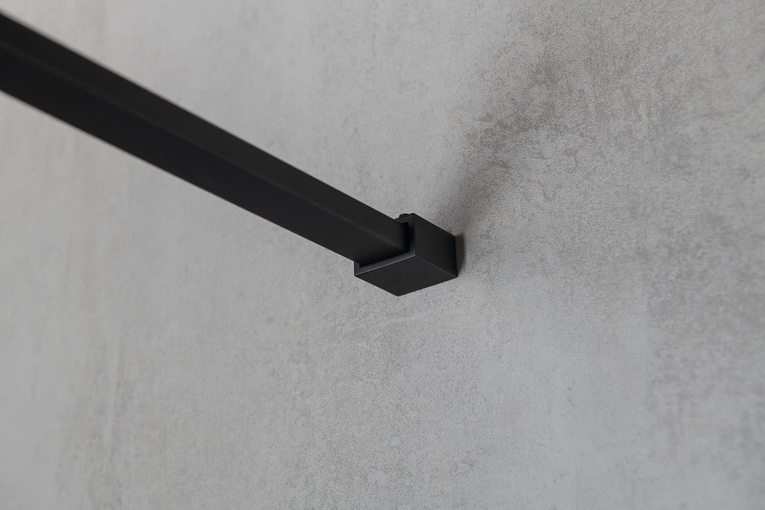 VARIO BLACK kabina prysznicowa Walk-In 1100 mm szkło dymione