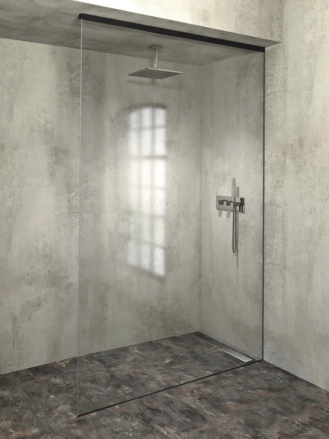 ARCHITEX LINE zestaw do mocowania szkła, czarny mat, 1600mm