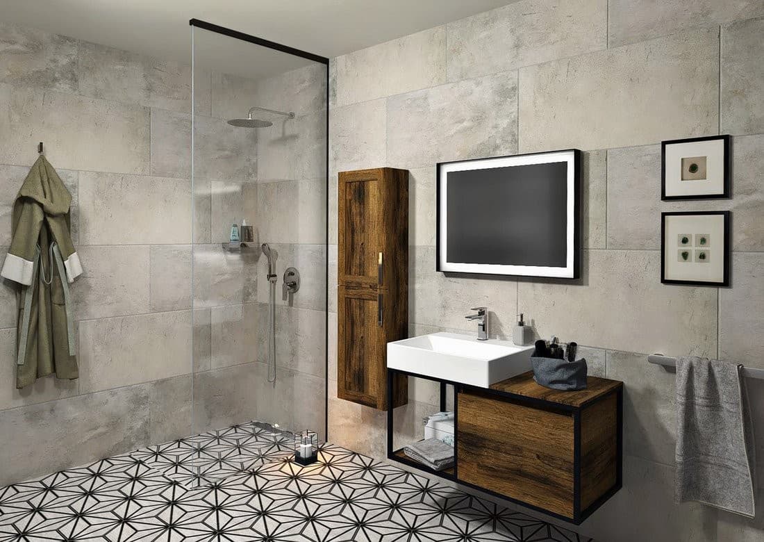 ARCHITEX LINE zestaw do mocowania szkła, czarny mat, 1600mm