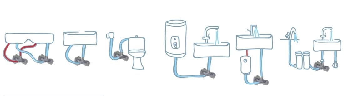 ARCO zawór kątowy podwójny A-80 1/2" 1/2" ANTICALC