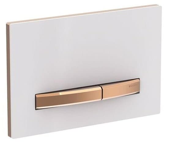 GEBERIT SIGMA50 Dual Flush przycisk spłukujący biały/różowe złoto