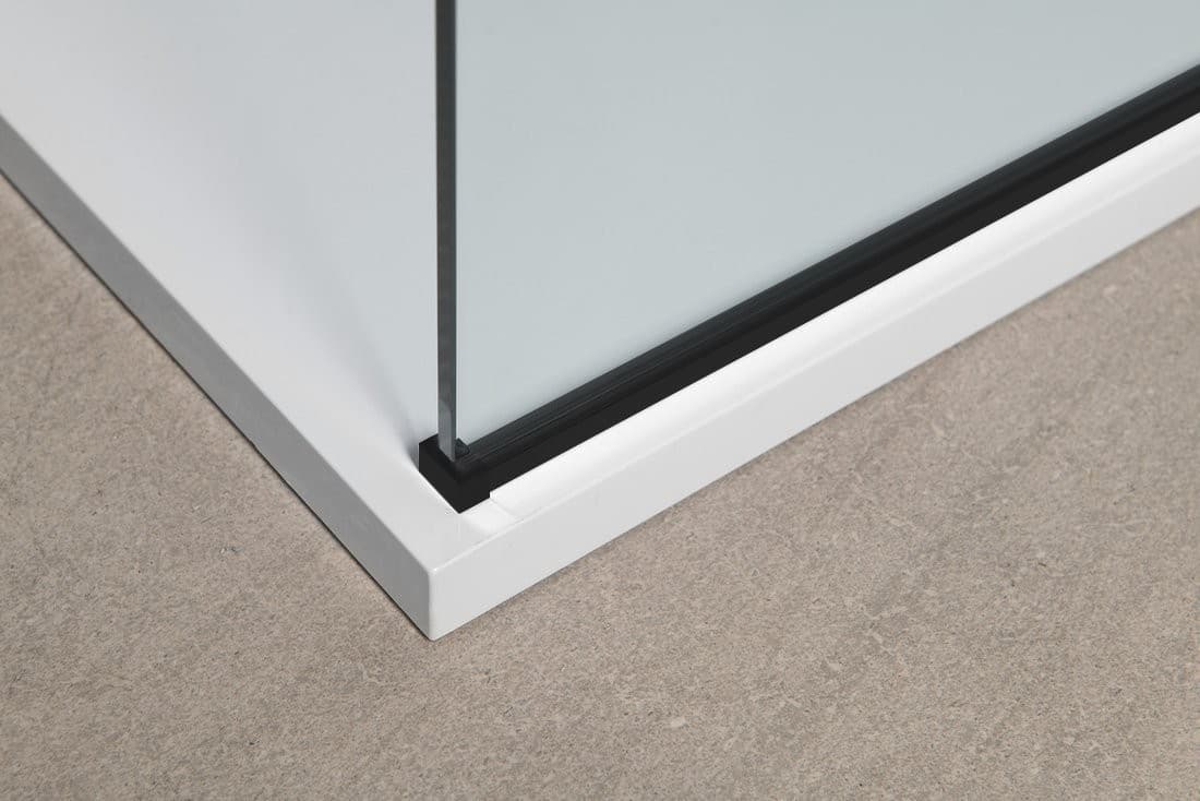 MODULAR SHOWER BLACK ścianka walk-in 900 mm z powłoką Antidrop