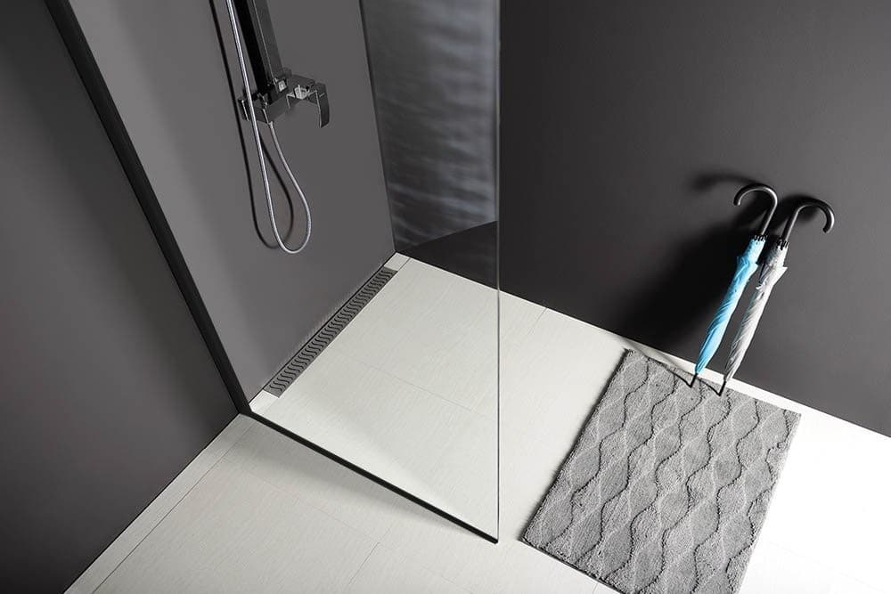 MODULAR SHOWER BLACK ścianka walk-in 1200 mm z powłoką Antidrop