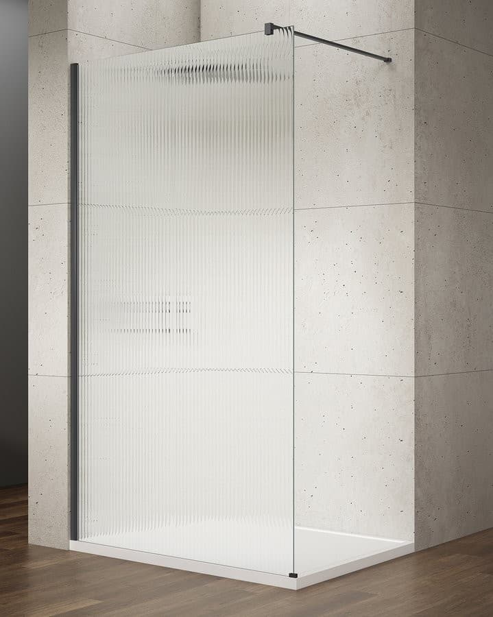 VARIO BLACK kabina prysznicowa Walk-In 1400 mm z Coated Glass