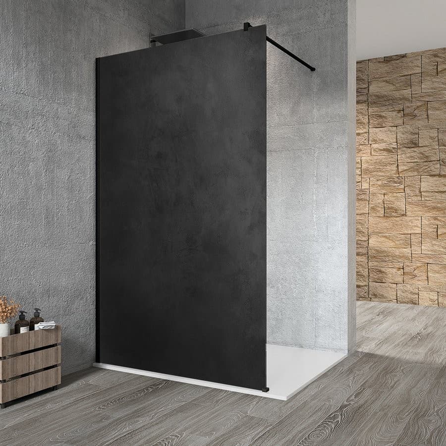 VARIO BLACK kabina prysznicowa Walk-In 1100 mm HPL Kara