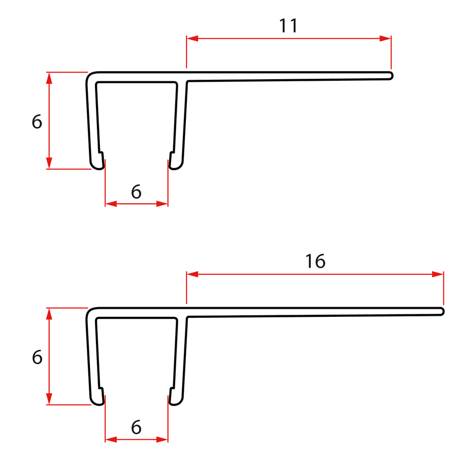 SIGMA SIMPLY BLACK uszczelki pionowe do armatury