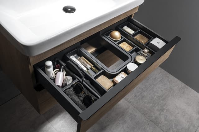 Organizer boczny LINDO 2szt 114x36 mm antracytowy