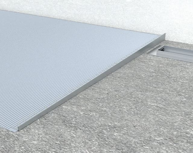 Listwa spadkowa lewa 10mm, 1200mm - stal nierdzewna mat