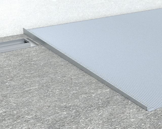 Listwa spadkowa prawa 10mm, 1200mm, stal nierdzewna mat