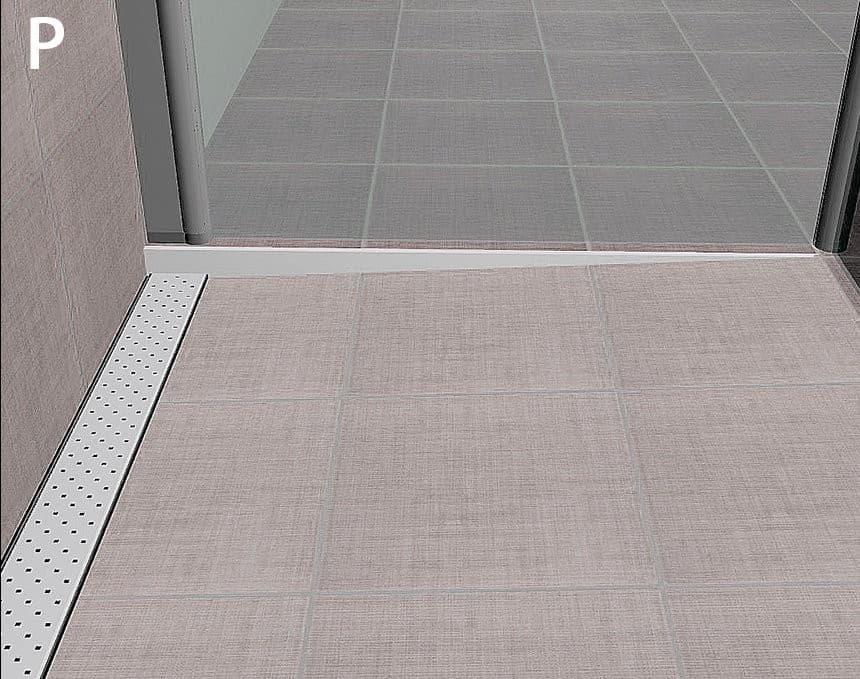 Listwa spadkowa prawa 10mm, 1200mm, stal nierdzewna mat