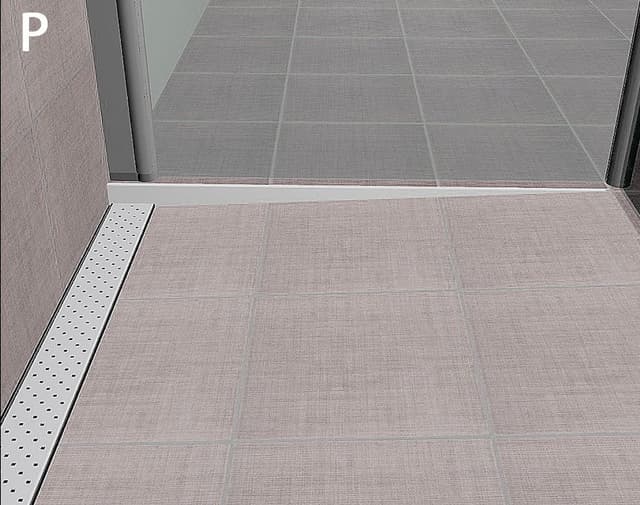 Listwa spadkowa prawa 10mm, 1200mm, stal nierdzewna mat