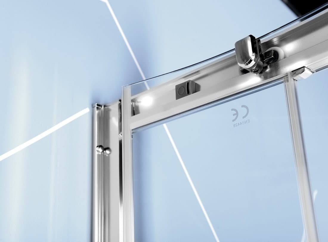 EASY LINE półokrągła kabina prysznicowa 1100x800mm, szkło czyste