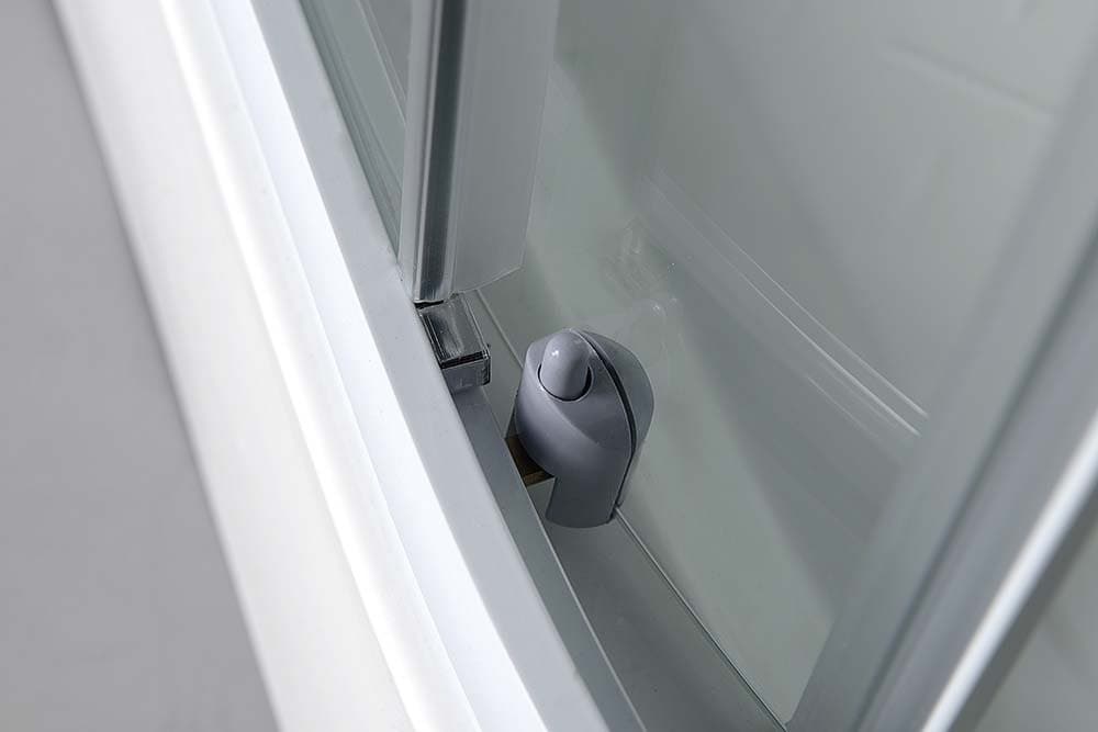 AIGO półokrągły boks prysznicowy 900x900 mm, biały