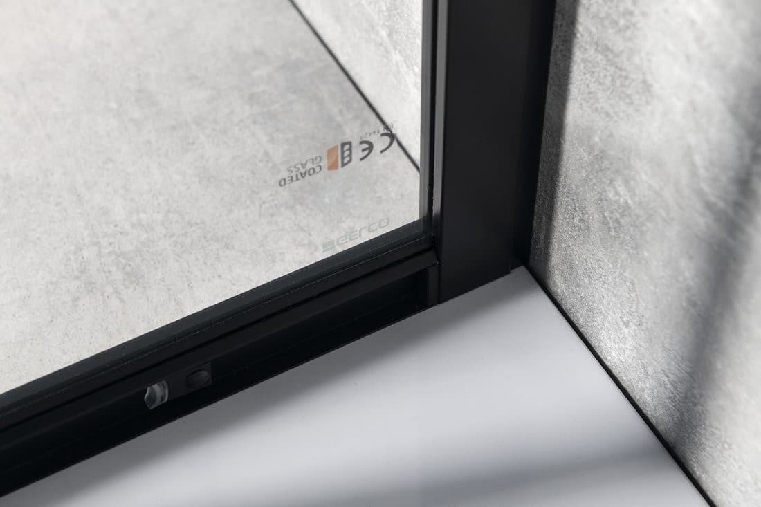 SIGMA SIMPLY BLACK kabina prysznicowa półokrągła 1200x900mm