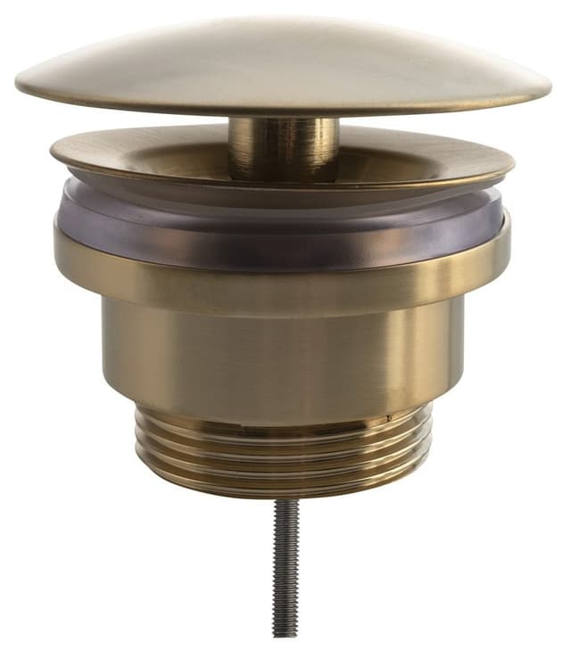 Korek umywalkowy 5/4' z dużym grzybkiem, złoto mat