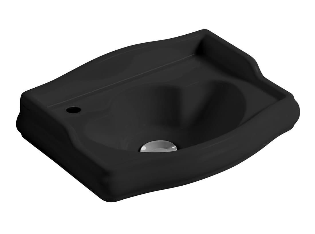 RETRO umywalka ceramiczna 41x30cm z otworem na baterię