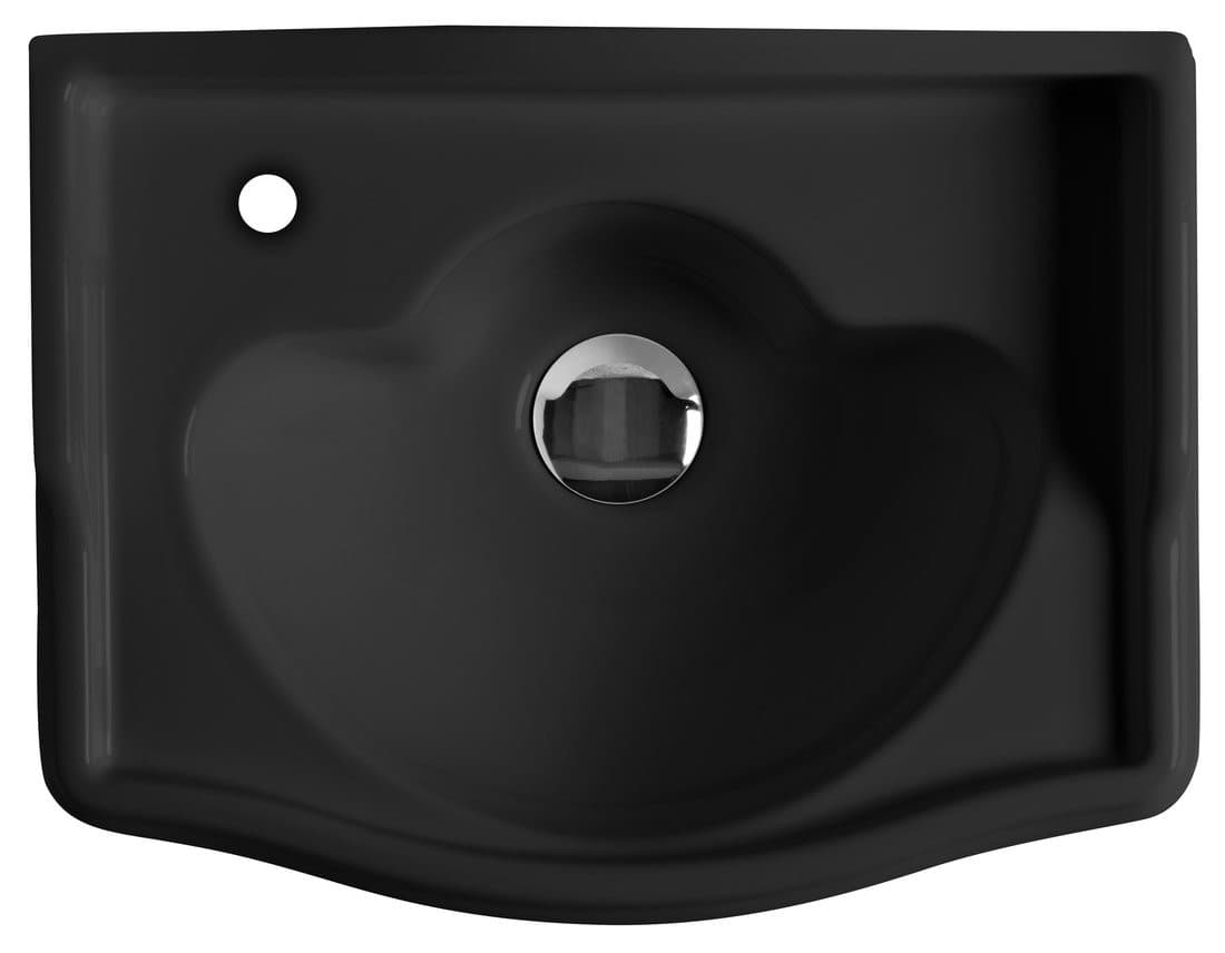 RETRO umywalka ceramiczna 41x30cm z otworem na baterię