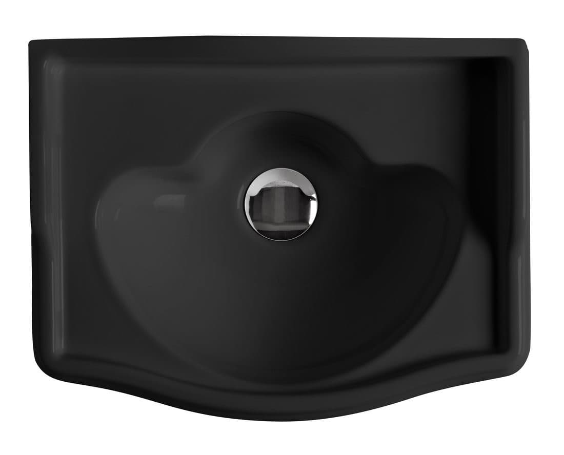 RETRO ceramiczna umywalka 41x30cm bez otworu na baterię