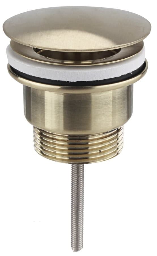 Korek umywalkowy 5/4' niezamykany, duży grzybek, złoto mat