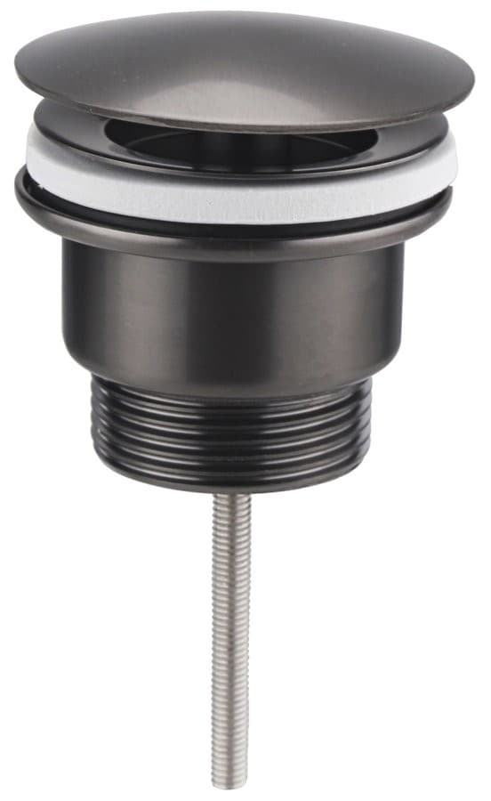 Korek umywalkowy 5/4" niezamykany, PVD gun metal