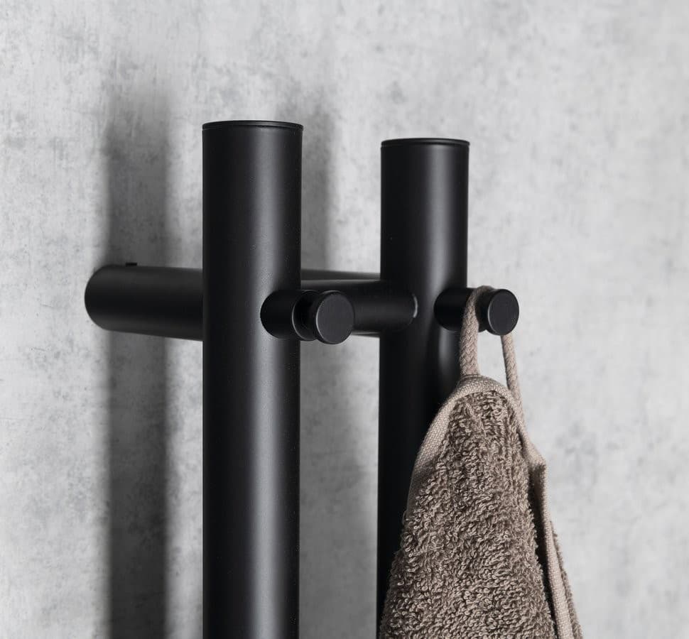 PAPINADO elektryczna suszarka na ręczniki 40W czarna matowa