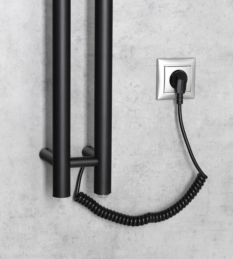 PAPINADO elektryczna suszarka na ręczniki 40W czarna matowa