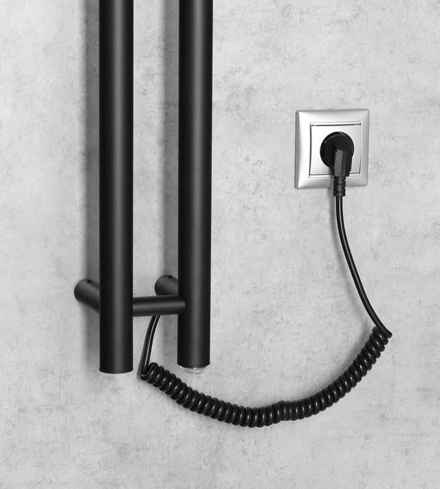 PAPINADO elektryczna suszarka na ręczniki 40W czarna matowa