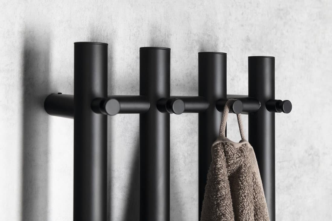 PAPINADO elektryczna suszarka na ręczniki, czarny mat, 85W