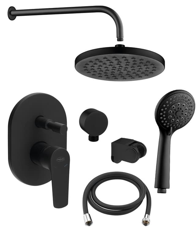 LOTTA zestaw prysznicowy z baterią podtynkową, 2 wyjścia