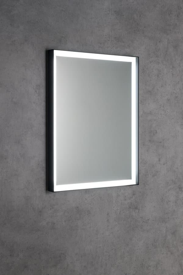 Lustro SORT z oświetleniem LED 60x80cm, bezdotykowy czujnik IR, 2700-6500K, czarny mat