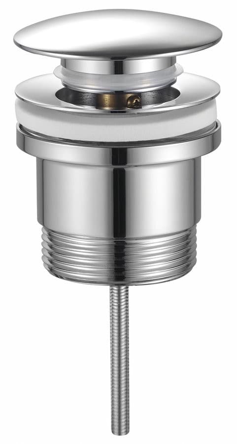 Korek umywalkowy 6/4', duży grzybek, click-clack, wys: 10-60mm, chrom