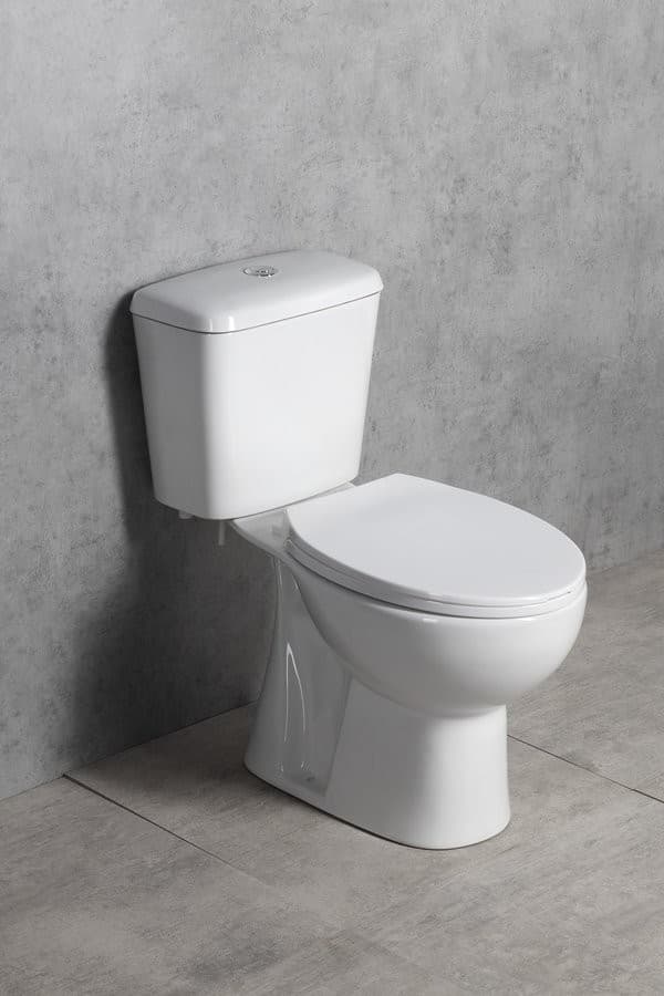 MANUEL kompakt WC, mechanizm spłukujący - 3/6 LT, odpływ pionowy, biały