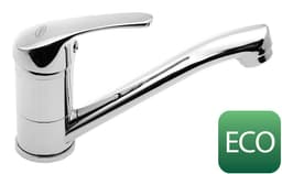 AQUALINE 35 bateria umywalkowa z obrotową wylewką, bez odpływu, z ECO głowica, chrom