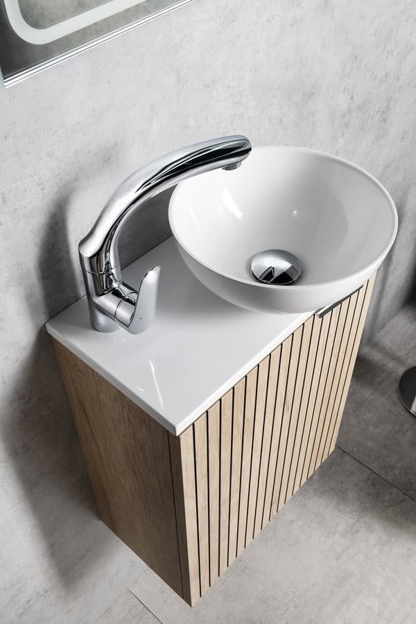 FLY bateria umywalkowa z obrotową wylewką, bez odpływu, z ECO głowica, chrom