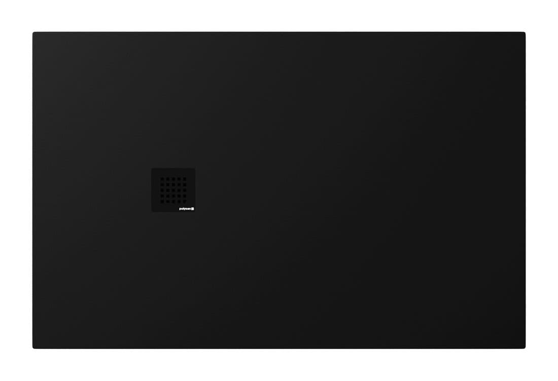 TRENECA brodzik kompozytowy z możliwością docinania 140x90cm, czarny mat